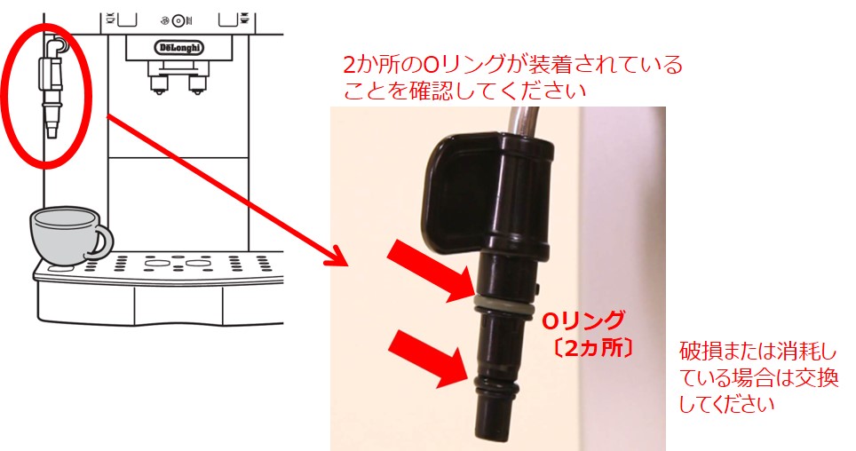 全自動コーヒーマシン】（ECAM22110）ミルクが泡立たない よく