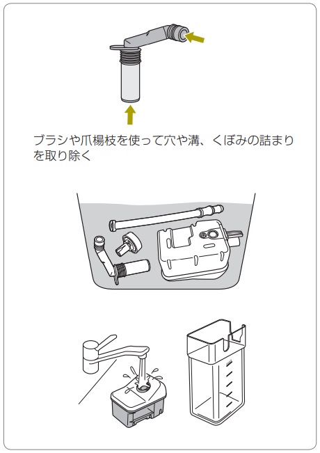 全自動コーヒーマシン】（ECAM55085MS）ミルクコンテナのお手入れ FAQ