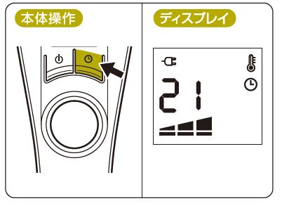 オイルヒーター】（RHJ65Lシリーズ）タイマー運転の方法 よくあるご質問 | デロンギ